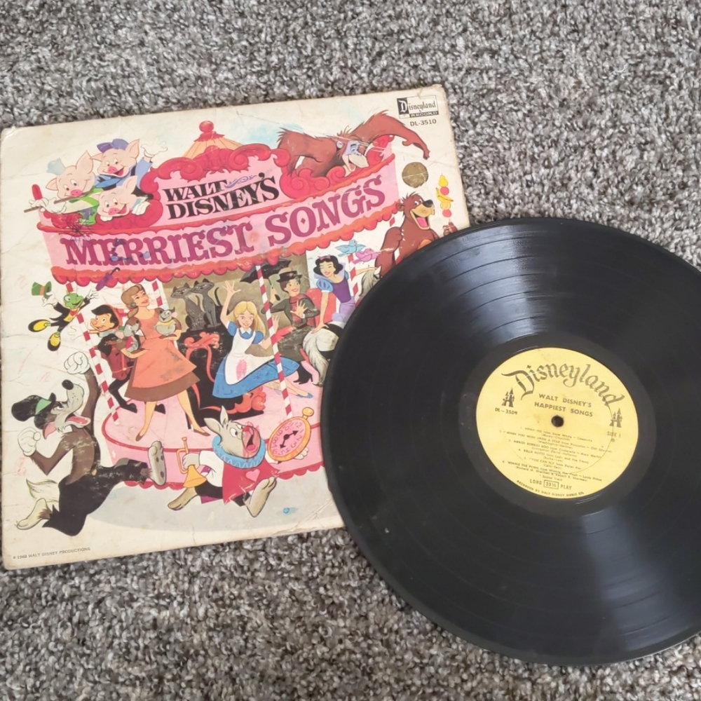 Walt Disney's Merriest Songs Vinyl Record